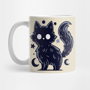 night cat Mug